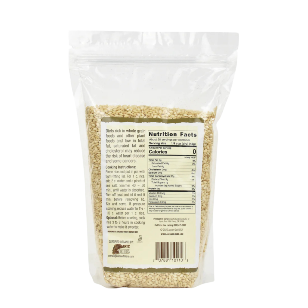 Ohsawa Organic Sweet Brown Rice