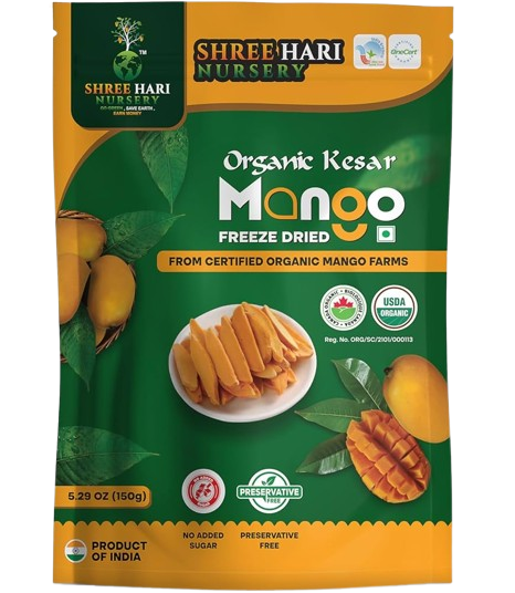 Organic Kesar Mango Freeze-Dried Slices