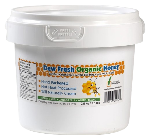 Dew Fresh Organic Honey 2.5kg