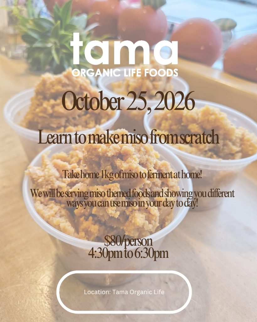 Tama's Miso Making Workshop